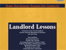 Tablet Screenshot of landlordlessons.com